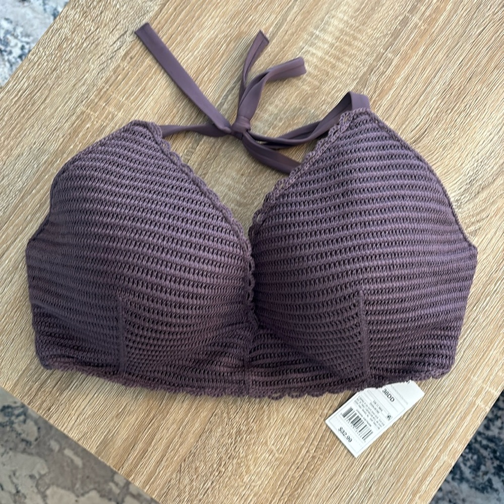 38DD Purple Swim Bikini Top